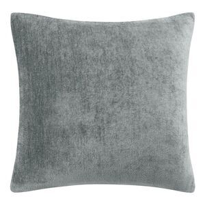 Chenille Throw Pillow Covers Cushion Water Repellent 18"x18" Light Gray
